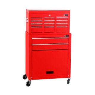 24 in. 24.3 in. W x 13 in. D x 42.6 in. H Each Tool Chest and Roller Cabinet Combination in Red TB220X AB Red