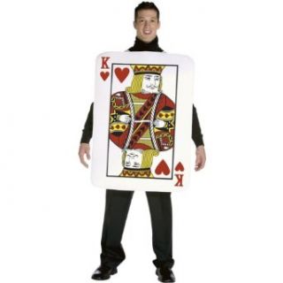 King of Hearts Costume   One Size   Chest Size 42 48 Adult Sized Costumes Clothing