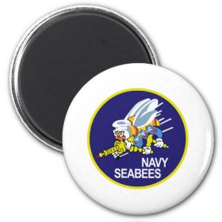 Seabees NAVY Fridge Magnet