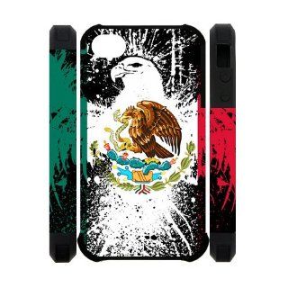 Coolest Mexican Mexico Flag Apple Iphone 4S/4 Case Cover Dual Protective Polymer Cases American Eagle Cell Phones & Accessories
