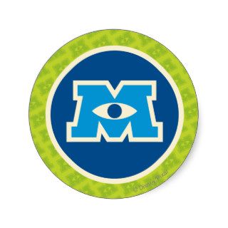 M Circle Logo Stickers