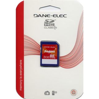 Dane Elec Pro 200X Class 10 8GB SDHC Memory Card Dane?Elec SD Cards