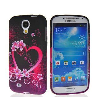 SHOPPINGBOX Floral Pattern Soft Gel Flexible TPU Silicone Back Shell Cover Case With Screen Protector For Samsung Galaxy S4 I9500 553 Cell Phones & Accessories