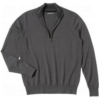 Ashworth Mens Solid Half Zip Sweaters Small Black  Golf Jackets  Clothing