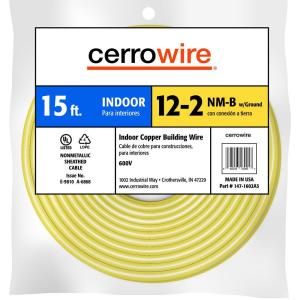 Cerrowire 15 ft. 12/2 NM B Indoor Residential Electrical Wire 147 1602A3