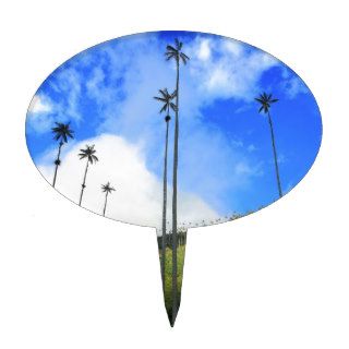 Colombian wax palm trees in the Cocora Valley Cake Picks