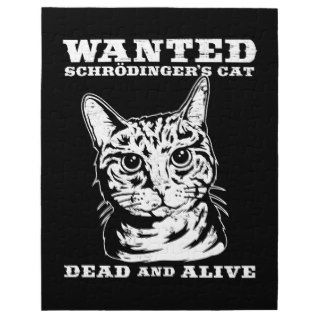 Schrodinger's cat wanted dead or alive jigsaw puzzles