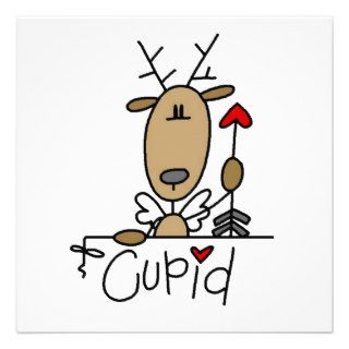 Cupid Reindeer Christmas Tshirts and Gifts Invite