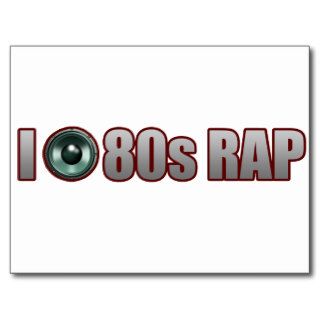 guys girls 80s RAP MUSIC HIP HOP JAMS Post Card
