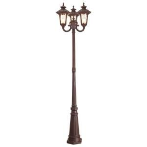 Filament Design 3 Light Complete Outdoor 3 Head Post Fixture with a Imperial Bronze Finish CLI MEN7666 58