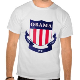 Obama Shield "yes we can" T Shirt