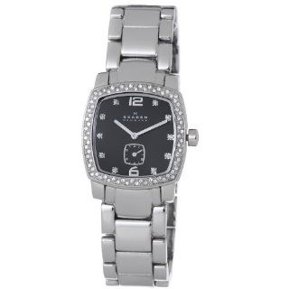 Skagen Women's 555SSXB Steel Black Dial Watch Skagen Watches