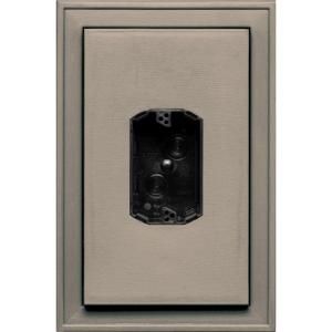 Builders Edge Jumbo Electrical Mounting Block Centered #097 Clay 130110020097