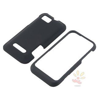 Everydaysource Compatible with Motorola Defy XT XT556 Black Clip on Rubber Case Cell Phones & Accessories