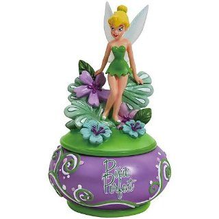 Disney Life According to Tinkerbell Pixie Perfect Flowers Trinket Box  Collectible Figurines  