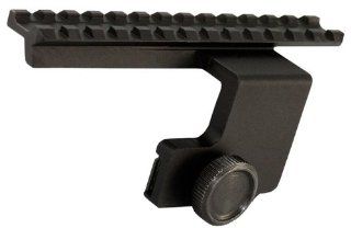 Ultimate Arms Gear Tactical Precision Machined Aluminum Ruger Mini 14, Mini 30, AC 556, And Ranch Rifle Elevated Weaver Picatinny Scope Sight Light Laser Side Mount  Airsoft Gun Scope Mounts  Sports & Outdoors