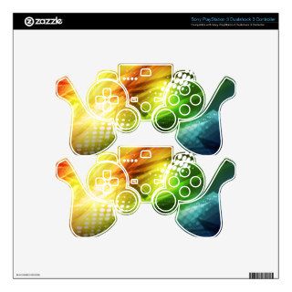 speed love Abstract Colorful Vector Background Art PS3 Controller Decal