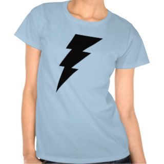 Black Lightning Bolt Women's shirt