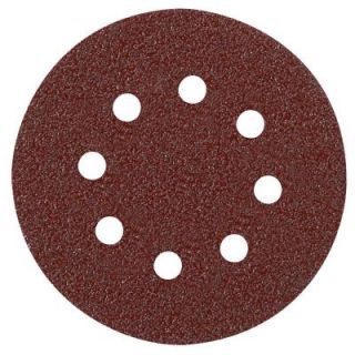 Bosch 6 in. 180 Grit Hook and Loop Sanding Disc with 6 Hole in Red (25 Pack) SR6R182