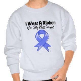 Best Friend   I Wear Periwinkle Ribbon Sweatshirt