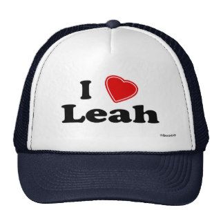 I Love Leah Hat