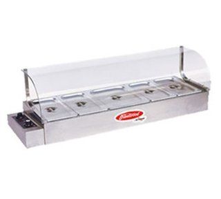 Fleetwood KBM 100 44 in Bain Marie Hot Food Display w/ Curved Glass Sneeze Guard, 115 V, Each Kitchen & Dining