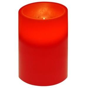 3 in. x 4 in. Flameless Red Candle 45 780 00