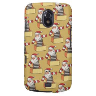 Vintage Christmas, Santa Claus as Jack in the Box Samsung Galaxy Nexus Covers