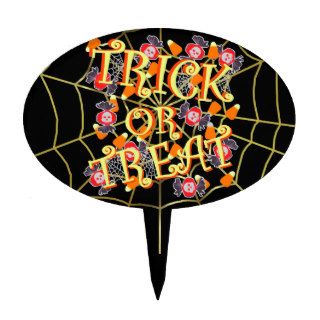 Trick or Treat with Halloween Candy Cake Toppers