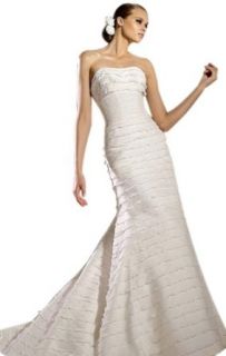 Biggoldapple Mermaid/trumpet Strapless Court Train Wedding Dress 618x
