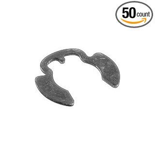 0.560 E Clip (External E Ring) Heavy Duty / Klip Steel / Black, Pack of 50 External Retaining Rings