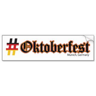 Hashtag Oktoberfest Bumper Sticker