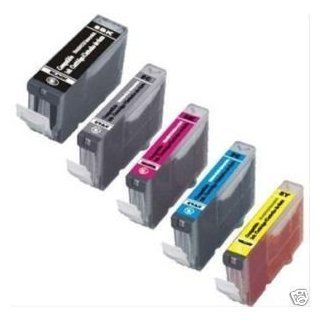 Bundle of 5 New Compatible print cartridge (Cannon PGI22O BK, CLi22l BK/C/M/Y) (2 Big Black PGI 22O/2 Black CLl 22lbk/2 Cyan CLl 22lC/2 Magenta CLl 22lM/2 Yellow CLl 22lY) used for Canon PIXMA iP 3600/4600/4700 MP 560/620/620B/640 MX 860/870 all in one AIO