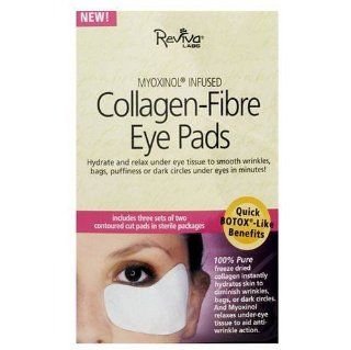 Reviva Labs Collagen Fibre Eye Pads 3 Sets of 2  Facial Treatment Products  Beauty