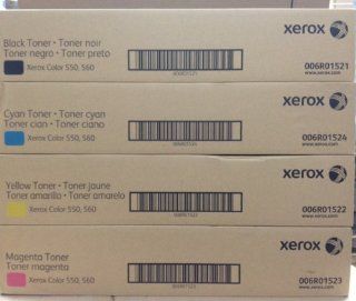 Xerox 550, 560 Complete Toner Cartridge Set, Black, Cyan, Magenta & Yellow, 006R01521, 006R01522, 006R01523, 006R01524 Electronics