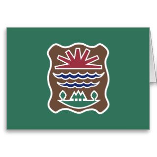 Tribal Flag of the Western Abenaki Nation Greeting Cards