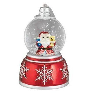 Mr. Christmas Mini Musical Snowglobe Metallic Santa  Jewelry Music Boxes  