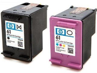 HP 61 Black and Tricolor Ink Cartridges (CH561WN CH562WN) Combo 2 Pack Without Box CR259FN Electronics
