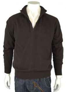 Modern Mens Soft Legend Zip Sweater Brown at  Mens Clothing store Pullover Sweaters