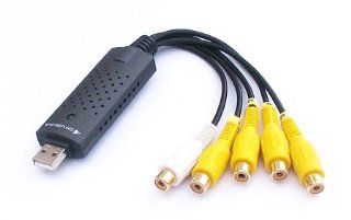 HDE EasyCap Model 002   4 Channel USB 2.0 DVR Video Audio CCTV Capture Adapter Computers & Accessories