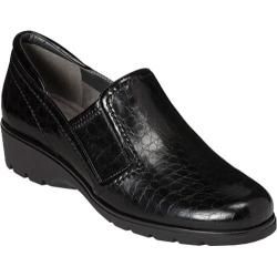 Women's Aerosoles Songbook Black Croco Print Aerosoles Slip ons