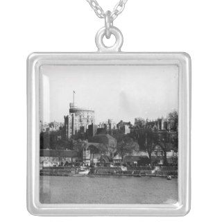 View of Windsor Castle, across the River Thames Personalized Necklace