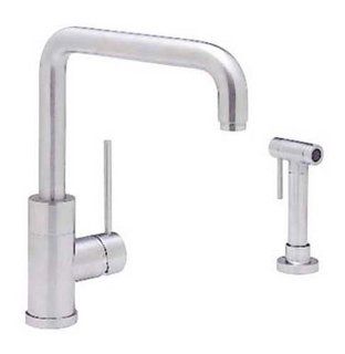 Blanco 440601 Purus I Single Handle Kitchen Faucet with Side Spray, Satin Nickel   Touch On Kitchen Sink Faucets  