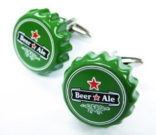 Tailor B 3D Beer Crown Cap Cufflinks Ale Bottle Cap Alcohol Drinks Cuff Links Jewelry