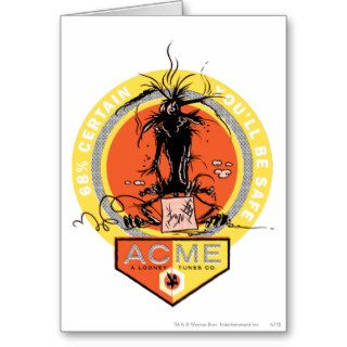 Wile E Coyote Acme   68% Certain You'll Be Safe Greeting Card