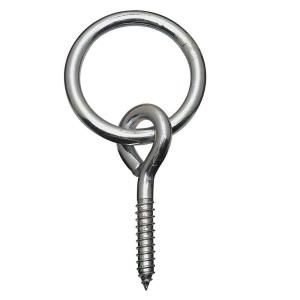 National Hardware 5/16 in. x 3 1/4 in. Zinc Plated Hitch Ring with Screw 2062BC HITCH RING W/SCRW
