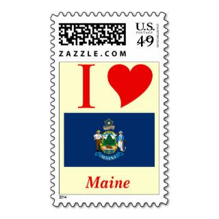 Maine State Flag Stamps