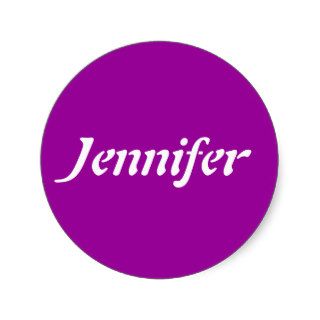Jennifer Name Template Sticker