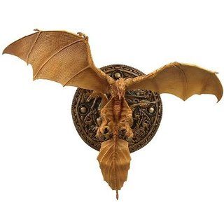 Beowulf Golden Dragon Polyresin Wall Statue  Other Products  