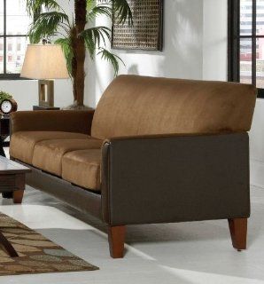 Mocha/Dark Brown Microfiber Sofa By Home Elegance   Sectional Sofas
